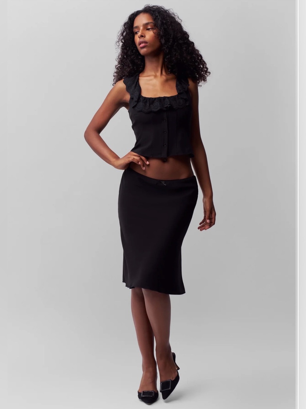 GUIZIO Paloma Skirt (Black)
